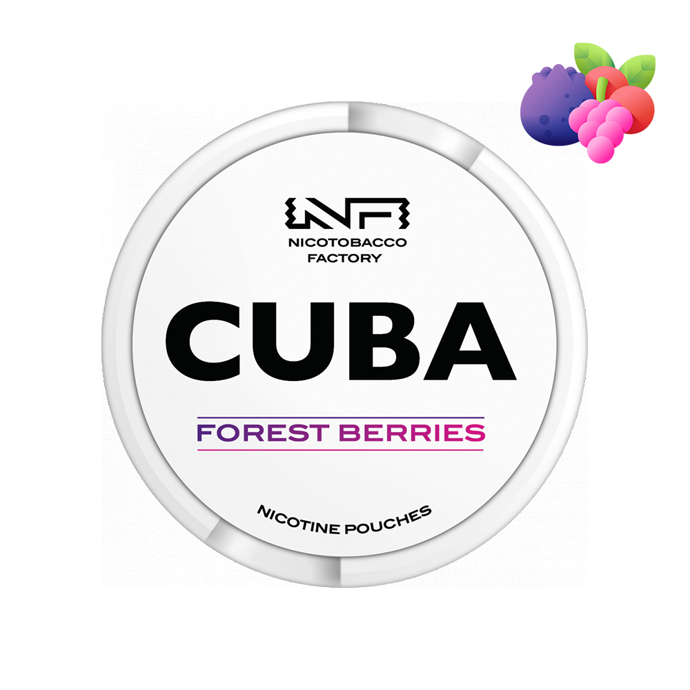 CUBA WHITE, FOREST BERRIES (lesní ovoce) - MEDIUM STRONG - CUBA