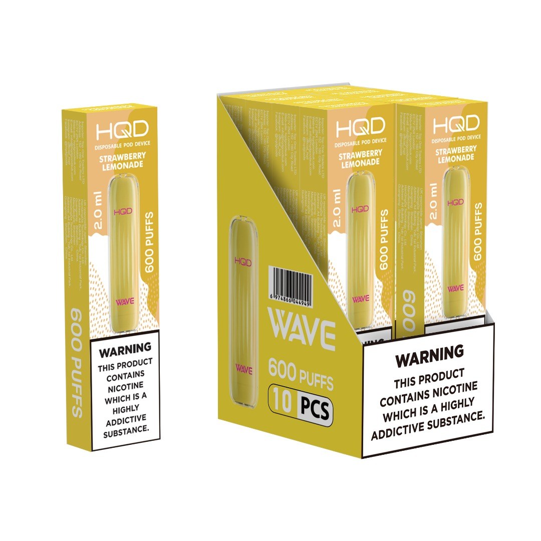 HQD Wave - Strawberry lemonade - 10 Ks - HQD Wave